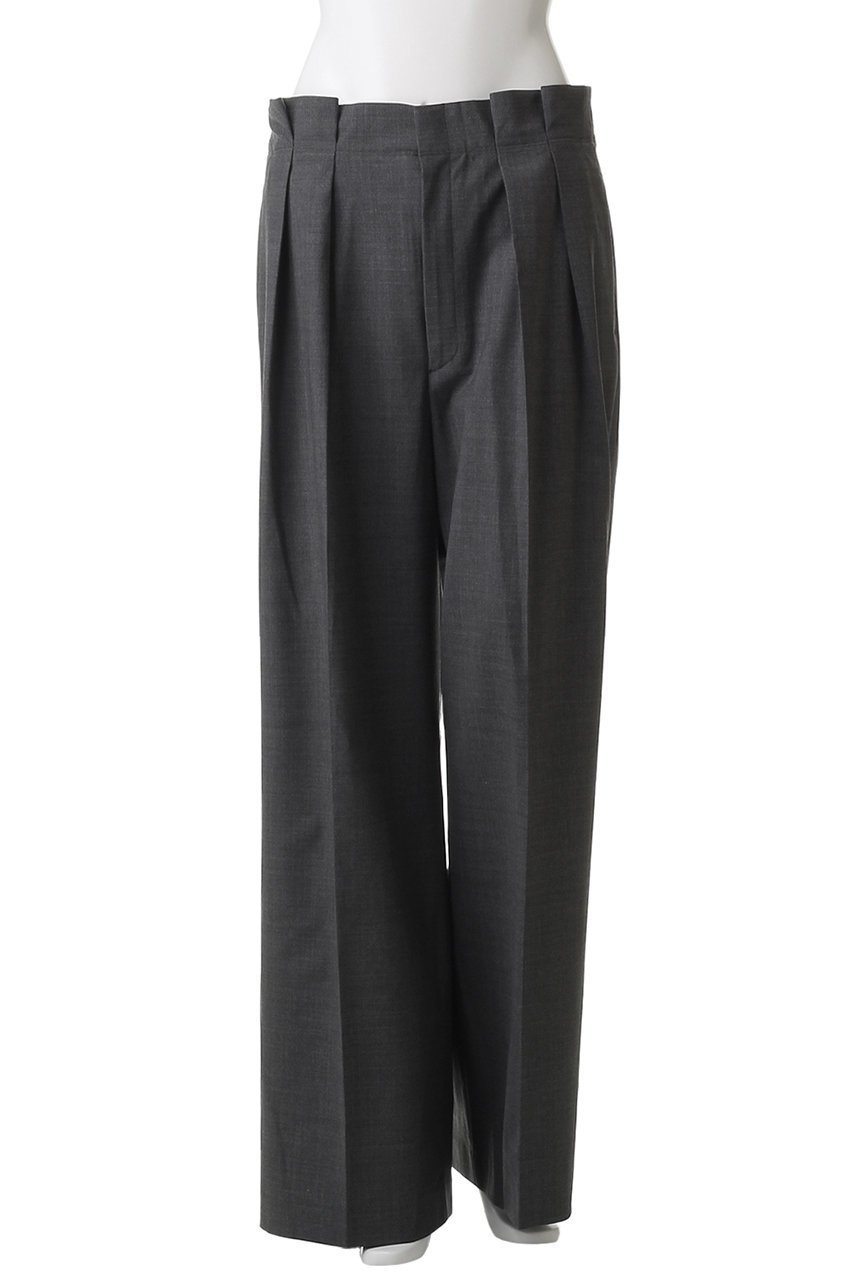 【エステータ/esteta】の【大きいサイズ】ウールトロドライストレッチ タックワイドパンツ 人気、トレンドファッション・服の通販 founy(ファニー) 　ファッション　Fashion　レディースファッション　Fashion for Women　パンツ　Pants & Trousers　シンプル　Simple, Minimal　ストレート　Straight, Straight Cut　センター　Center, Center Line　ワイド　Wide, Wide Fit　エレガント 上品　Elegant　other-2|ID: prp329100004789436 ipo3291000000034756100