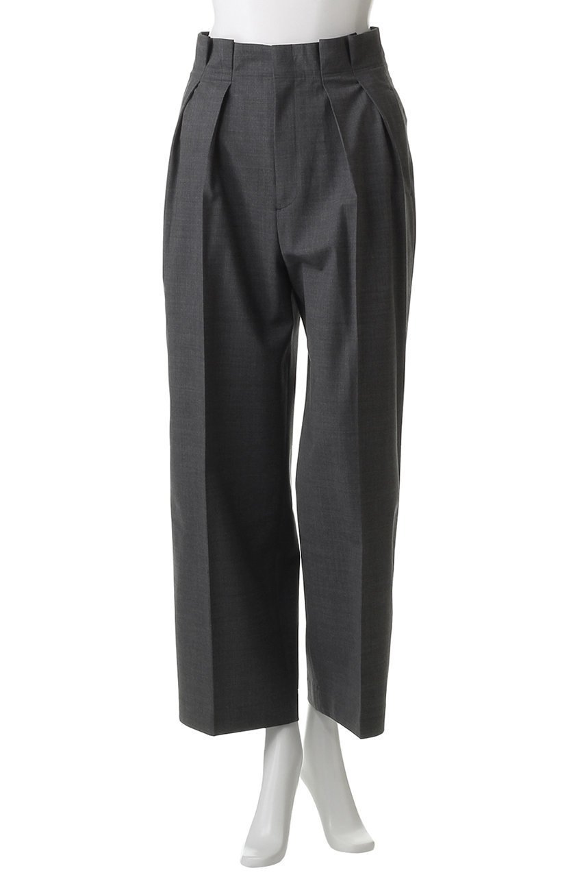 【エステータ/esteta】の【小さいサイズ】ウールトロドライストレッチ タックワイドパンツ 人気、トレンドファッション・服の通販 founy(ファニー) 　ファッション　Fashion　レディースファッション　Fashion for Women　パンツ　Pants & Trousers　シンプル　Simple, Minimal　ストレート　Straight, Straight Cut　センター　Center, Center Line　ワイド　Wide, Wide Fit　エレガント 上品　Elegant　other-2|ID: prp329100004789437 ipo3291000000034756107