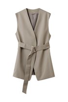 【エステータ/esteta】の【小さいサイズ】ライトダブルクロス ジレ 人気、トレンドファッション・服の通販 founy(ファニー) ファッション Fashion レディースファッション Fashion for Women アウター Coat / Outerwear Collection レディースジャケット・軽アウター Jackets シンプル Simple, Minimal ジャケット Jacket, Outerwear ドレープ Drape, Draping Fabric ベスト Vest, Waistcoat マニッシュ Mannish, Boyish エレガント 上品 Elegant thumbnail ベージュ|ID: prp329100004789445 ipo3291000000034756178