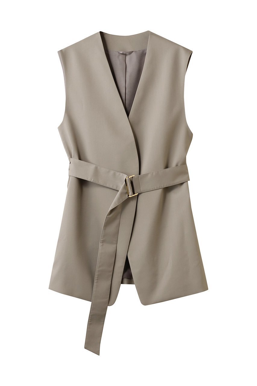 【エステータ/esteta】の【小さいサイズ】ライトダブルクロス ジレ インテリア・キッズ・メンズ・レディースファッション・服の通販 founy(ファニー) 　ファッション　Fashion　レディースファッション　Fashion for Women　アウター　Coat / Outerwear Collection　レディースジャケット・軽アウター　Jackets　シンプル　Simple, Minimal　ジャケット　Jacket, Outerwear　ドレープ　Drape, Draping Fabric　ベスト　Vest, Waistcoat　マニッシュ　Mannish, Boyish　エレガント 上品　Elegant　ベージュ|ID: prp329100004789445 ipo3291000000034756178