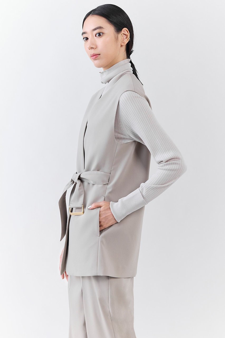 【エステータ/esteta】の【小さいサイズ】ライトダブルクロス ジレ 人気、トレンドファッション・服の通販 founy(ファニー) 　ファッション　Fashion　レディースファッション　Fashion for Women　アウター　Coat / Outerwear Collection　レディースジャケット・軽アウター　Jackets　シンプル　Simple, Minimal　ジャケット　Jacket, Outerwear　ドレープ　Drape, Draping Fabric　ベスト　Vest, Waistcoat　マニッシュ　Mannish, Boyish　エレガント 上品　Elegant　other-8|ID: prp329100004789445 ipo3291000000034756185