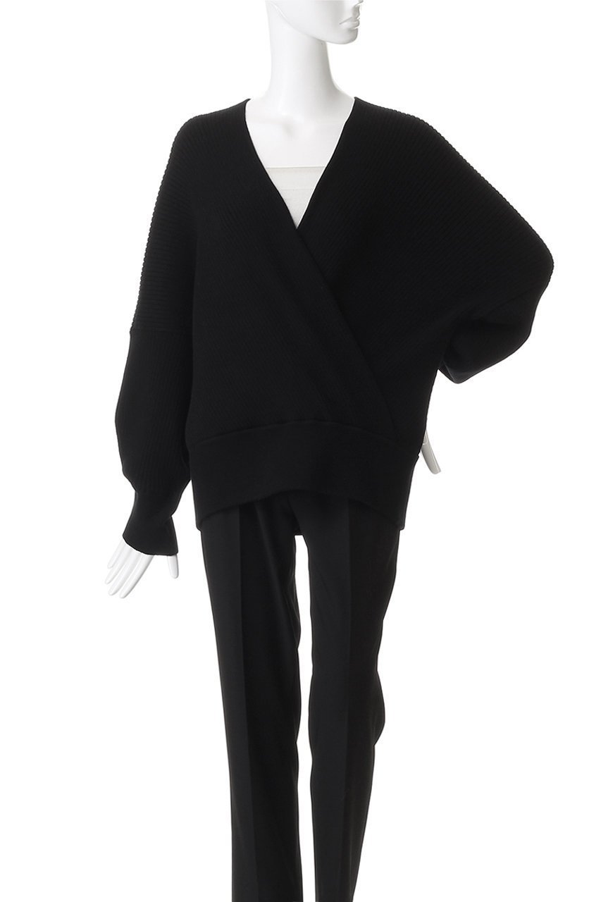 【エステータ/esteta】の【大きいサイズ】カシュクール ニット 人気、トレンドファッション・服の通販 founy(ファニー) ファッション Fashion レディースファッション Fashion for Women トップス・カットソー Cut & Sew Tops ニット Knit Tops & Sweaters カジュアルプルオーバー・ニットトップス Pullovers & Knit Tops / Casual Pullovers カシュクール Wrap Design トレンド Trend, Trending Now フレア Flare, Flared ワイド Wide, Wide Fit エレガント 上品 Elegant other-2|ID: prp329100004789450 ipo3291000000034756223