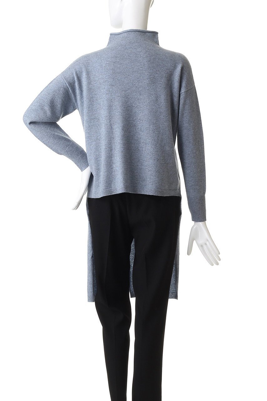 【エステータ/esteta】の【小さいサイズ】クロスニット 人気、トレンドファッション・服の通販 founy(ファニー) 　ファッション　Fashion　レディースファッション　Fashion for Women　トップス・カットソー　Cut & Sew Tops　ニット　Knit Tops & Sweaters　カジュアルプルオーバー・ニットトップス　Pullovers & Knit Tops / Casual Pullovers　シンプル　Simple, Minimal　スタイリッシュ　Stylish, Fashionable　スリット　Slit, Slit Detail　ハイネック　High Neck, Mock Neck　フロント　Front, Front Design　エレガント 上品　Elegant　other-4|ID: prp329100004789451 ipo3291000000034756233