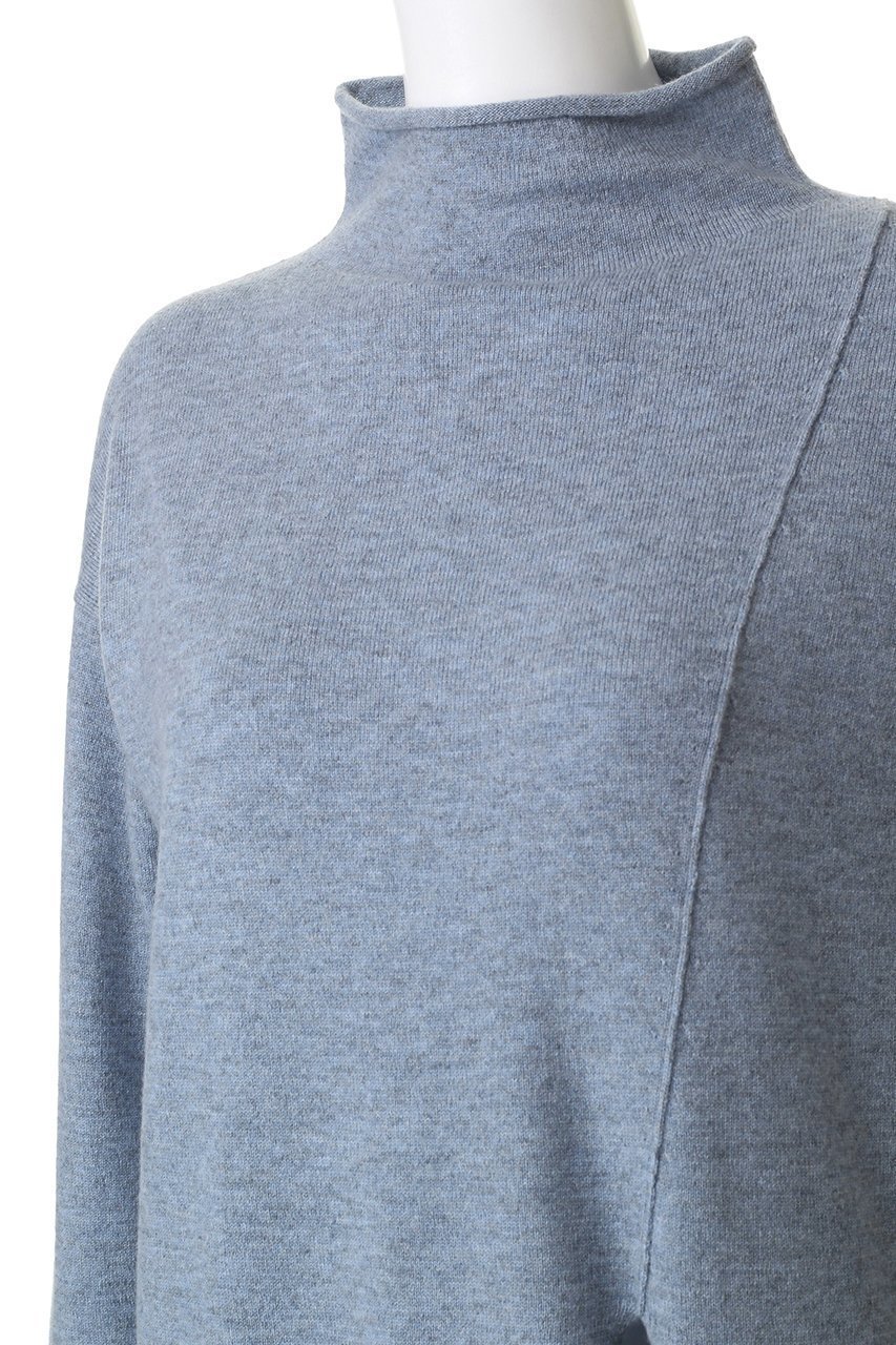 【エステータ/esteta】の【小さいサイズ】クロスニット 人気、トレンドファッション・服の通販 founy(ファニー) 　ファッション　Fashion　レディースファッション　Fashion for Women　トップス・カットソー　Cut & Sew Tops　ニット　Knit Tops & Sweaters　カジュアルプルオーバー・ニットトップス　Pullovers & Knit Tops / Casual Pullovers　シンプル　Simple, Minimal　スタイリッシュ　Stylish, Fashionable　スリット　Slit, Slit Detail　ハイネック　High Neck, Mock Neck　フロント　Front, Front Design　エレガント 上品　Elegant　other-5|ID: prp329100004789451 ipo3291000000034756234