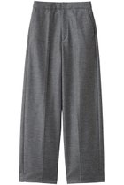 【エステータ/esteta】の【大きいサイズ】ウールツイルジャージー ワイドパンツ スレートグレー|ID: prp329100004789454 ipo3291000000034756252