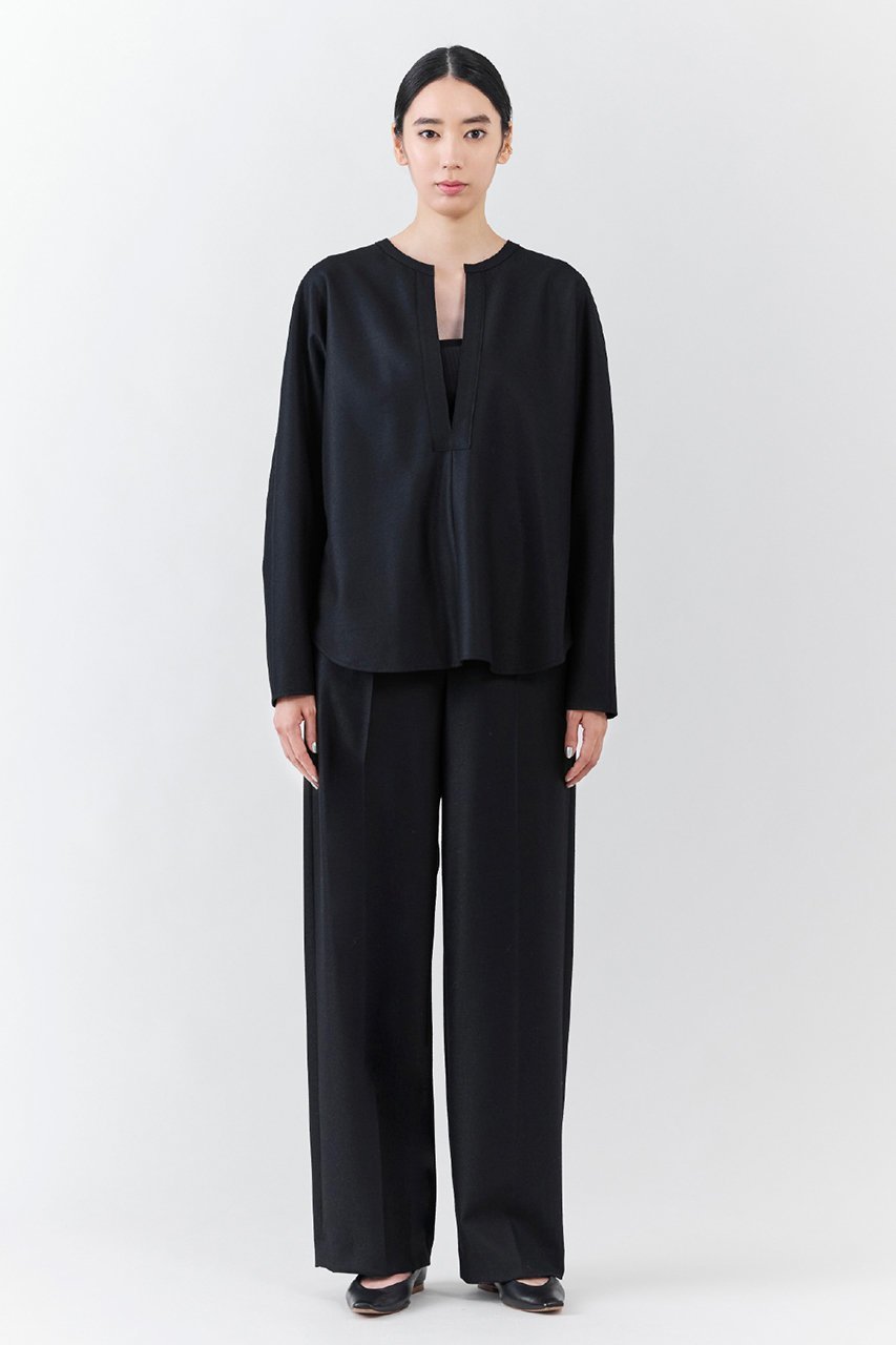 【エステータ/esteta】の【大きいサイズ】ウールツイルジャージー ワイドパンツ 人気、トレンドファッション・服の通販 founy(ファニー) 　ファッション　Fashion　レディースファッション　Fashion for Women　パンツ　Pants & Trousers　センター　Center, Center Line　ワイド　Wide, Wide Fit　other-6|ID: prp329100004789454 ipo3291000000034756258