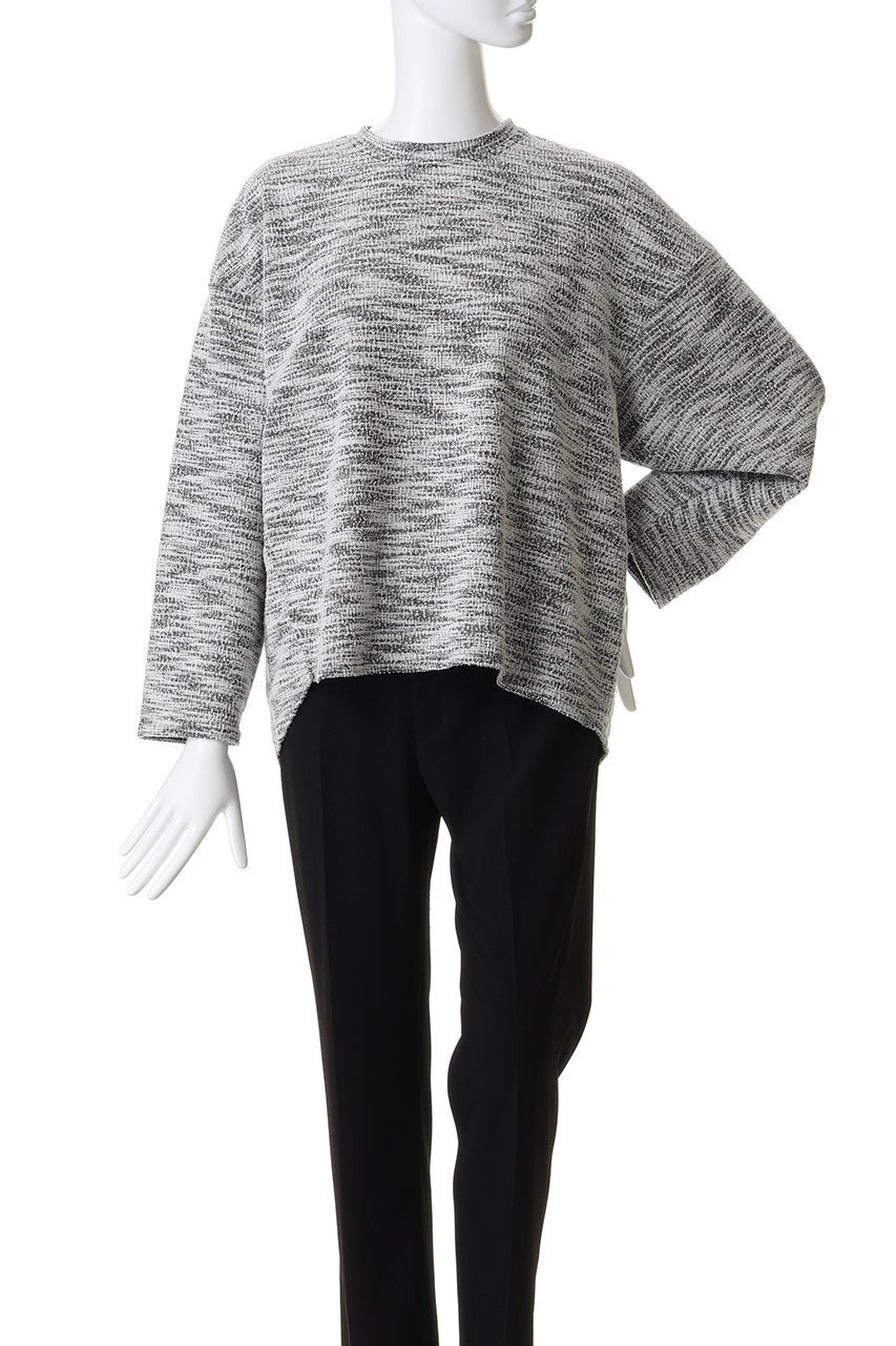 【フローレント/FLORENT】のジャージーツイード プルオーバー 人気、トレンドファッション・服の通販 founy(ファニー) 　ファッション　Fashion　レディースファッション　Fashion for Women　トップス・カットソー　Cut & Sew Tops　シャツ・ブラウス・オフィスカジュアル　Elegant Blouses & Button-Ups　ロングTシャツ・Tシャツ　Longline T-Shirts & Tees　カジュアルプルオーバー・ニットトップス　Pullovers & Knit Tops / Casual Pullovers　カットソー・ベーシックTシャツ　Cut-and-Sewn Tops / Stretch Tees & Basics　2026年　2026　クラシカル　Classical, Vintage-Inspired　スリーブ　Sleeve, Long Sleeve / Short Sleeve　ツイード　Twill, Twill Weave　ロング　Long, Long-Length　夏　Summer　定番　Standard, Basic Item　春　Spring　S/S・春夏　SS, Spring/Summer, Warm Season　無地　Plain, Solid Color　other-2|ID: prp329100004789485 ipo3291000000034756457