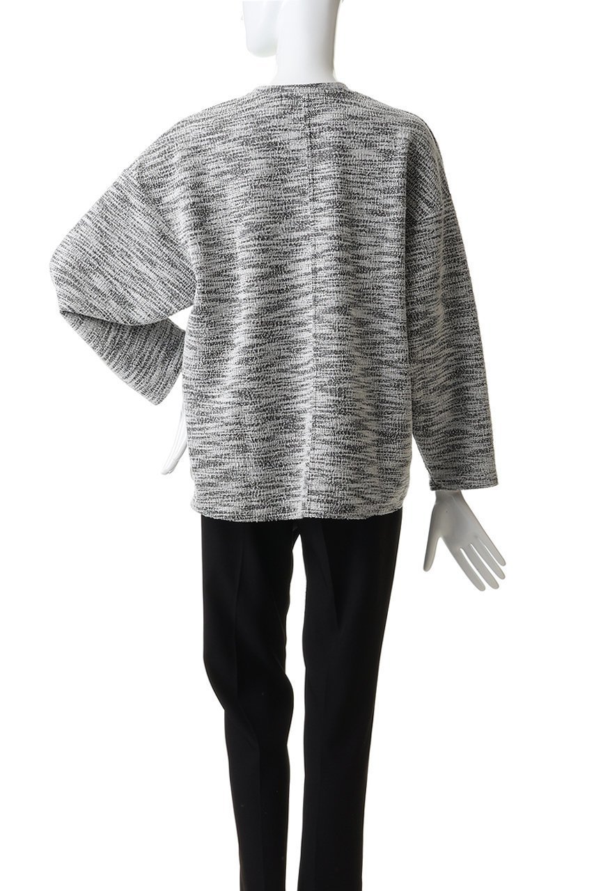 【フローレント/FLORENT】のジャージーツイード プルオーバー 人気、トレンドファッション・服の通販 founy(ファニー) 　ファッション　Fashion　レディースファッション　Fashion for Women　トップス・カットソー　Cut & Sew Tops　シャツ・ブラウス・オフィスカジュアル　Elegant Blouses & Button-Ups　ロングTシャツ・Tシャツ　Longline T-Shirts & Tees　カジュアルプルオーバー・ニットトップス　Pullovers & Knit Tops / Casual Pullovers　カットソー・ベーシックTシャツ　Cut-and-Sewn Tops / Stretch Tees & Basics　2026年　2026　クラシカル　Classical, Vintage-Inspired　スリーブ　Sleeve, Long Sleeve / Short Sleeve　ツイード　Twill, Twill Weave　ロング　Long, Long-Length　夏　Summer　定番　Standard, Basic Item　春　Spring　S/S・春夏　SS, Spring/Summer, Warm Season　無地　Plain, Solid Color　other-4|ID: prp329100004789485 ipo3291000000036087318