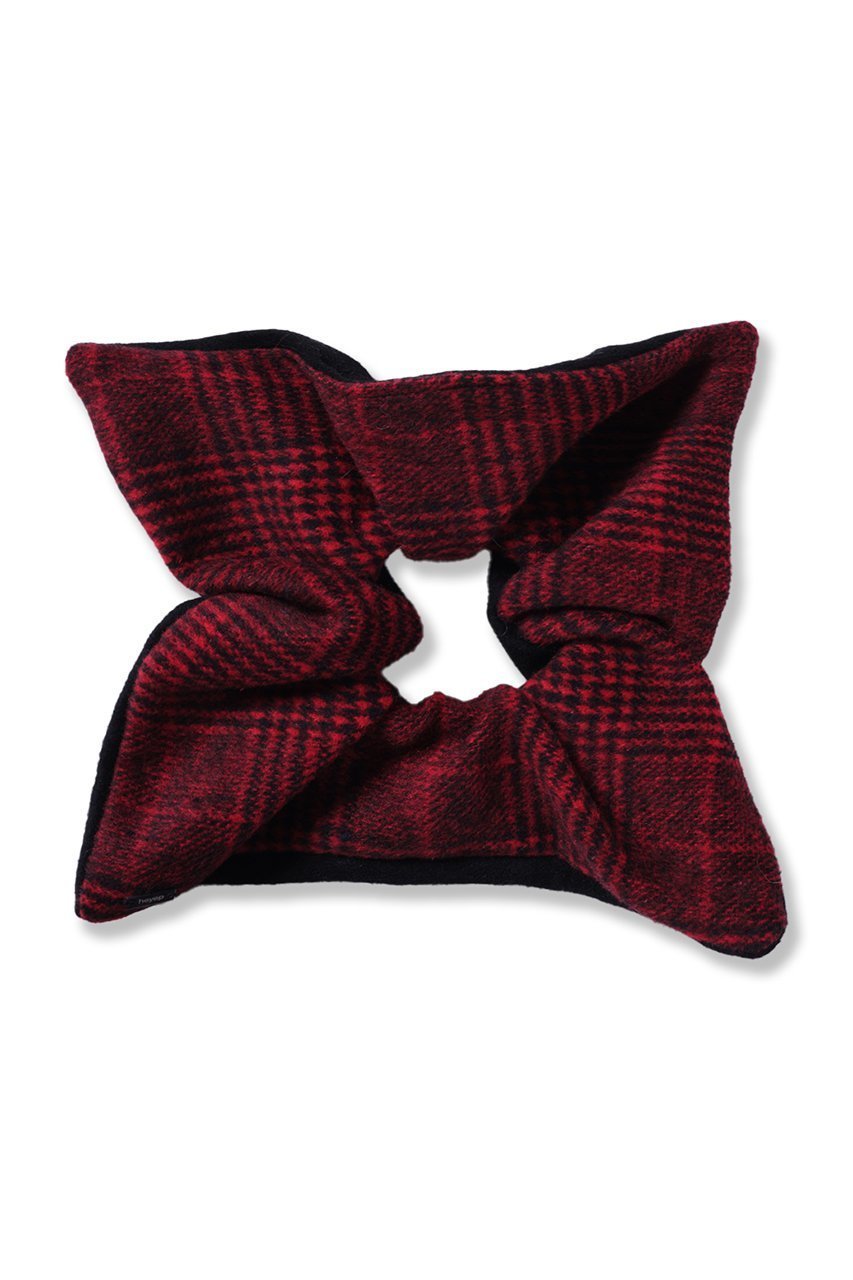 【ヘイップ/heyep】のPlaid Square Scrunchie インテリア・キッズ・メンズ・レディースファッション・服の通販 founy(ファニー) 　ファッション　Fashion　レディースファッション　Fashion for Women　シュシュ&ヘアアクセ/ヘアアレンジ　Scrunchies & Hair Accessories　アクセサリー　Fashion Accessories　クラシック　Classic, Timeless Style　スクエア　Square, Square Shape　チェック　Check, Plaid, Tartan　フェルト　Felt, Felt Fabric　フォルム　Silhouette, Form　エレガント 上品　Elegant　新作・新入荷　New Arrivals / New In　レッド|ID: prp329100004789494 ipo3291000000034756509