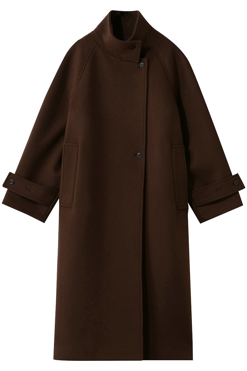 【アルアバイル/allureville】のダブルビーバースタンドコート インテリア・キッズ・メンズ・レディースファッション・服の通販 founy(ファニー) 　ファッション　Fashion　レディースファッション　Fashion for Women　アウター　Coat / Outerwear Collection　コート・ロングコート・ピーコート　Long Coats, Peacoats & More　モダン　Modern, Contemporary　ロング　Long, Long-Length　ブラウン|ID: prp329100004789504 ipo3291000000035681188