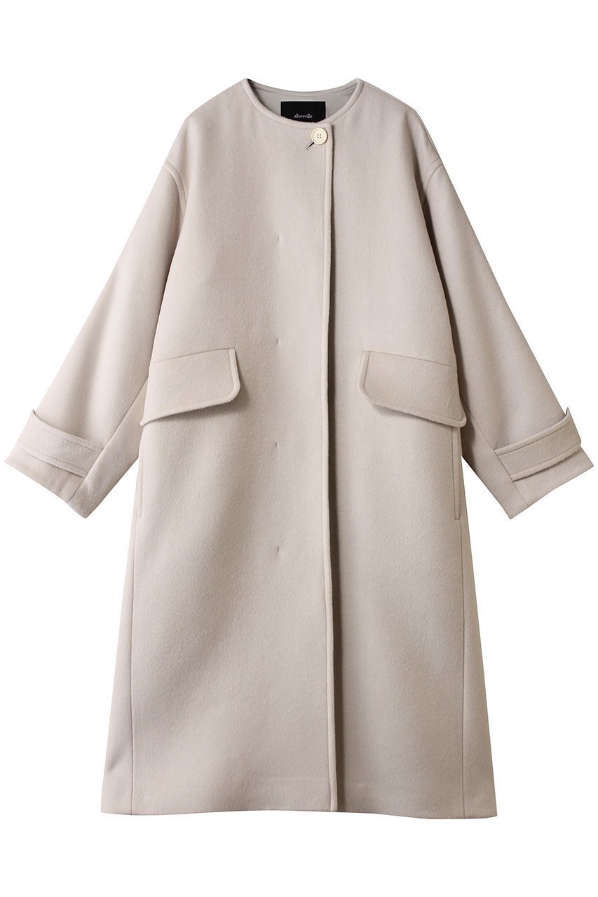 【アルアバイル/allureville】のノーカラーコクーンコート インテリア・キッズ・メンズ・レディースファッション・服の通販 founy(ファニー) 　ファッション　Fashion　レディースファッション　Fashion for Women　アウター　Coat / Outerwear Collection　コート・ロングコート・ピーコート　Long Coats, Peacoats & More　2026年　2026　フォルム　Silhouette, Form　ロング　Long, Long-Length　夏　Summer　春　Spring　S/S・春夏　SS, Spring/Summer, Warm Season　ベージュ|ID: prp329100004789505 ipo3291000000035004210