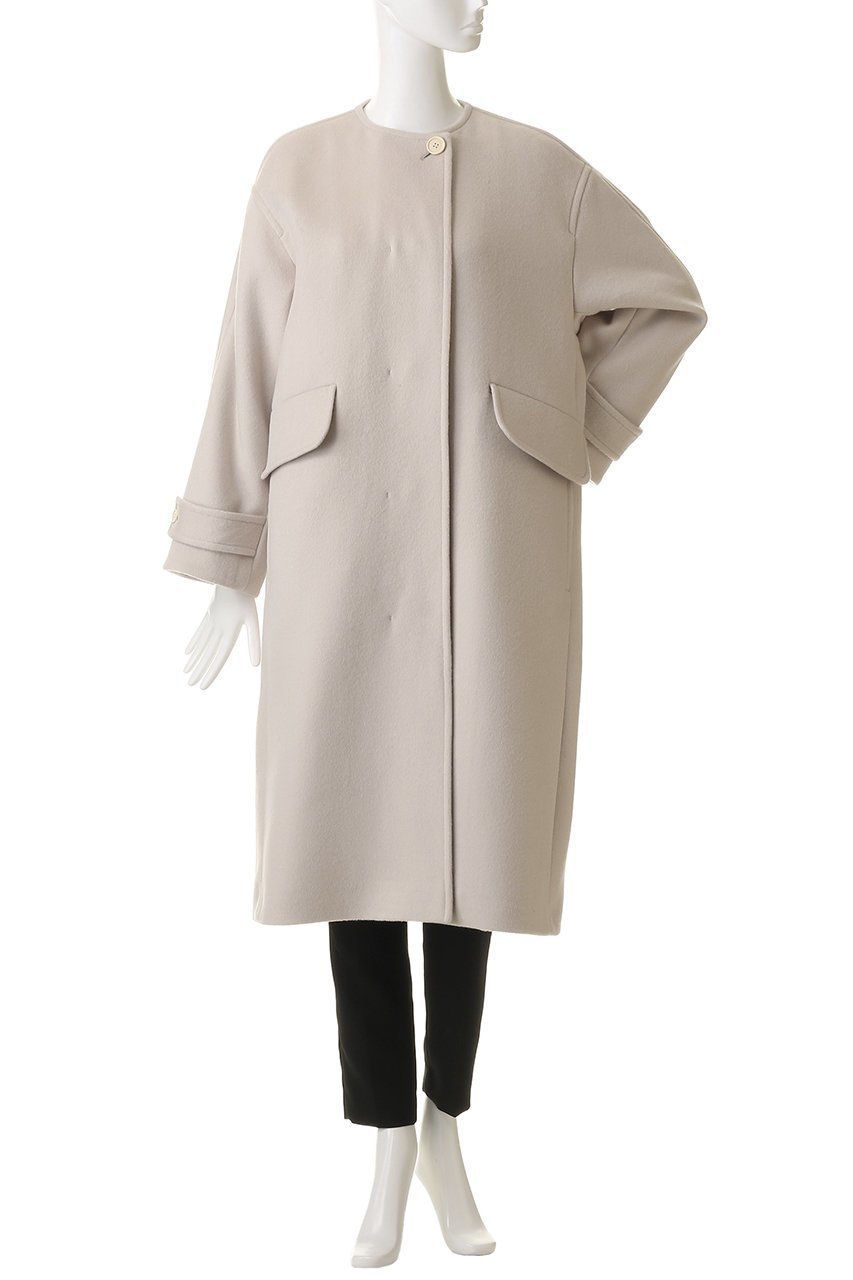 【アルアバイル/allureville】のノーカラーコクーンコート 人気、トレンドファッション・服の通販 founy(ファニー) 　ファッション　Fashion　レディースファッション　Fashion for Women　アウター　Coat / Outerwear Collection　コート・ロングコート・ピーコート　Long Coats, Peacoats & More　フォルム　Silhouette, Form　ロング　Long, Long-Length　other-2|ID: prp329100004789505 ipo3291000000036235511