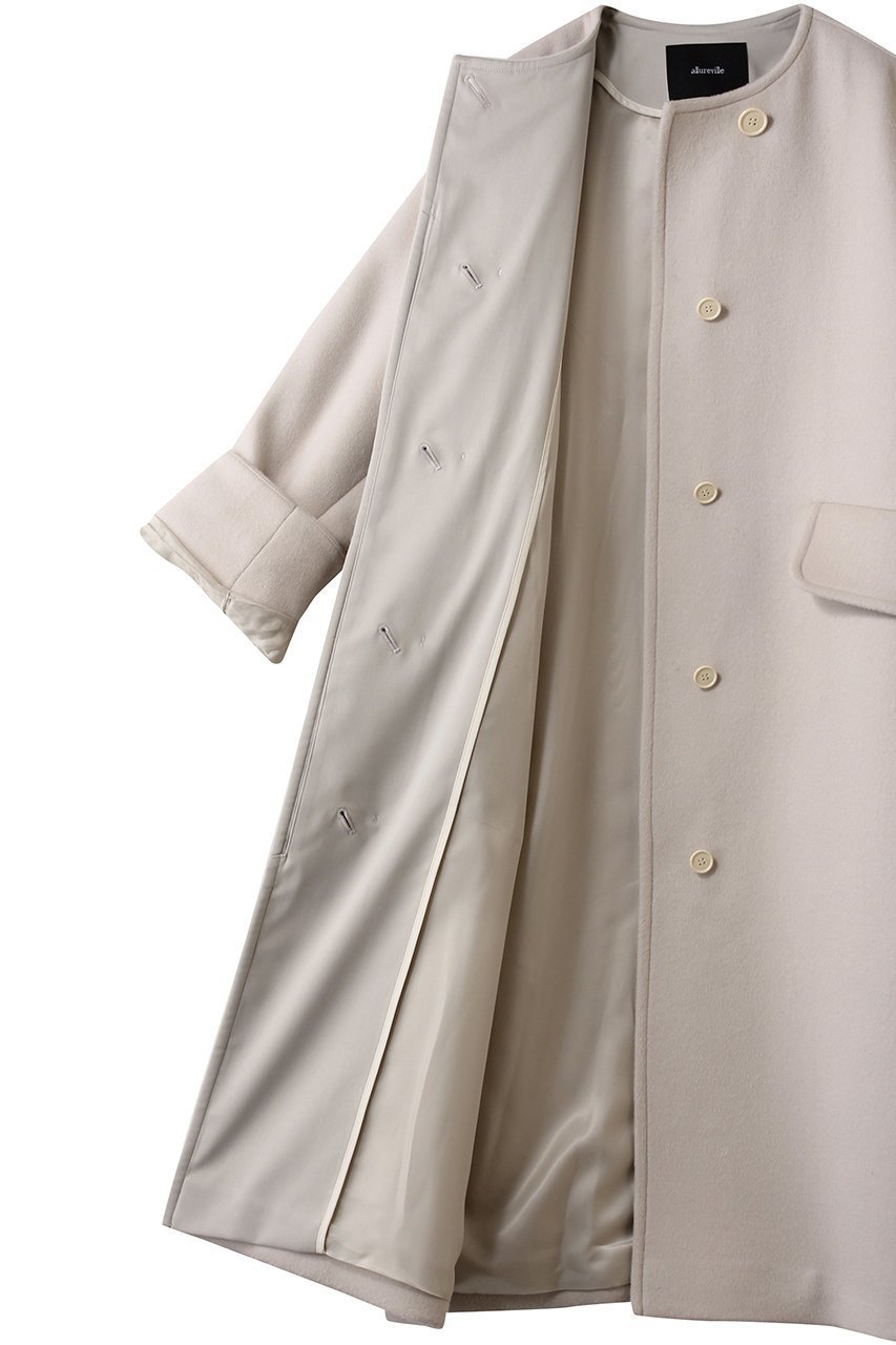 【アルアバイル/allureville】のノーカラーコクーンコート 人気、トレンドファッション・服の通販 founy(ファニー) 　ファッション　Fashion　レディースファッション　Fashion for Women　アウター　Coat / Outerwear Collection　コート・ロングコート・ピーコート　Long Coats, Peacoats & More　フォルム　Silhouette, Form　ロング　Long, Long-Length　other-6|ID: prp329100004789505 ipo3291000000036235515