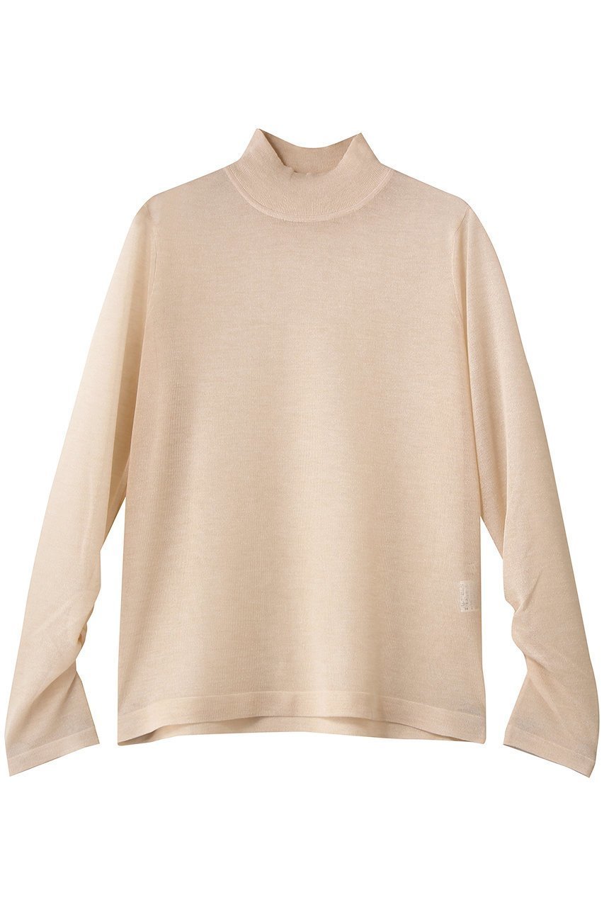 【アナイ/ANAYI】のシアーハイネックプルオーバー インテリア・キッズ・メンズ・レディースファッション・服の通販 founy(ファニー) ファッション Fashion レディースファッション Fashion for Women トップス・カットソー Cut & Sew Tops ニット Knit Tops & Sweaters カジュアルプルオーバー・ニットトップス Pullovers & Knit Tops / Casual Pullovers 2026年 2026 インナー Innerwear ギャザー Gathered, Ruffled シアー Sheer, See-Through シンプル Simple, Minimal ジャケット Jacket, Outerwear ハイネック High Neck, Mock Neck エレガント 上品 Elegant 夏 Summer 春 Spring S/S・春夏 SS, Spring/Summer, Warm Season ベージュ|ID: prp329100004789506 ipo3291000000034756565