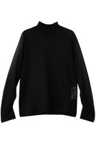 【アナイ/ANAYI】のシアーハイネックプルオーバー 人気、トレンドファッション・服の通販 founy(ファニー) ファッション Fashion レディースファッション Fashion for Women トップス・カットソー Cut & Sew Tops ニット Knit Tops & Sweaters カジュアルプルオーバー・ニットトップス Pullovers & Knit Tops / Casual Pullovers 2026年 2026 インナー Innerwear ギャザー Gathered, Ruffled シアー Sheer, See-Through シンプル Simple, Minimal ジャケット Jacket, Outerwear ハイネック High Neck, Mock Neck エレガント 上品 Elegant 夏 Summer 春 Spring S/S・春夏 SS, Spring/Summer, Warm Season thumbnail ブラック|ID: prp329100004789506 ipo3291000000034756567