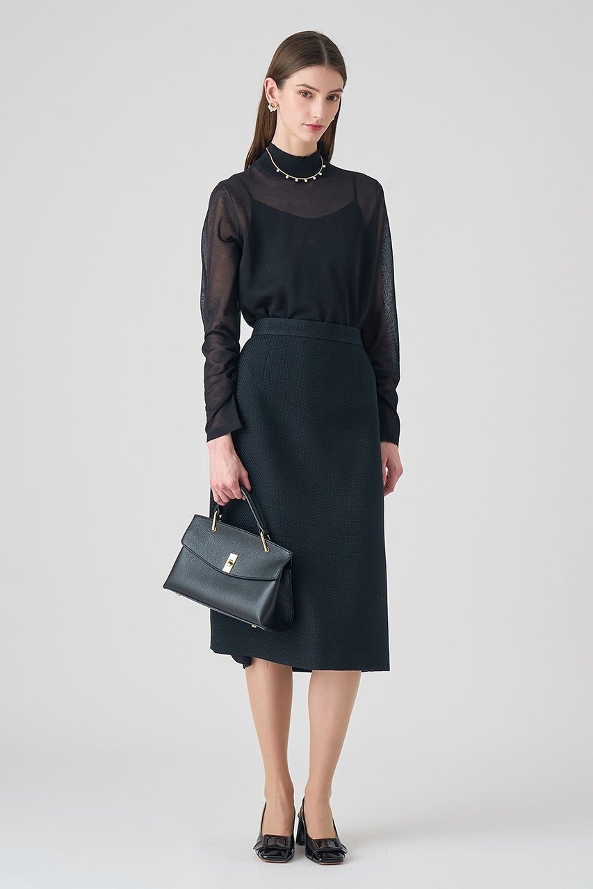 【アナイ/ANAYI】のシアーハイネックプルオーバー 人気、トレンドファッション・服の通販 founy(ファニー) 　ファッション　Fashion　レディースファッション　Fashion for Women　トップス・カットソー　Cut & Sew Tops　ニット　Knit Tops & Sweaters　カジュアルプルオーバー・ニットトップス　Pullovers & Knit Tops / Casual Pullovers　2026年　2026　インナー　Innerwear　ギャザー　Gathered, Ruffled　シアー　Sheer, See-Through　シンプル　Simple, Minimal　ジャケット　Jacket, Outerwear　ハイネック　High Neck, Mock Neck　エレガント 上品　Elegant　夏　Summer　春　Spring　S/S・春夏　SS, Spring/Summer, Warm Season　other-8|ID: prp329100004789506 ipo3291000000034845821