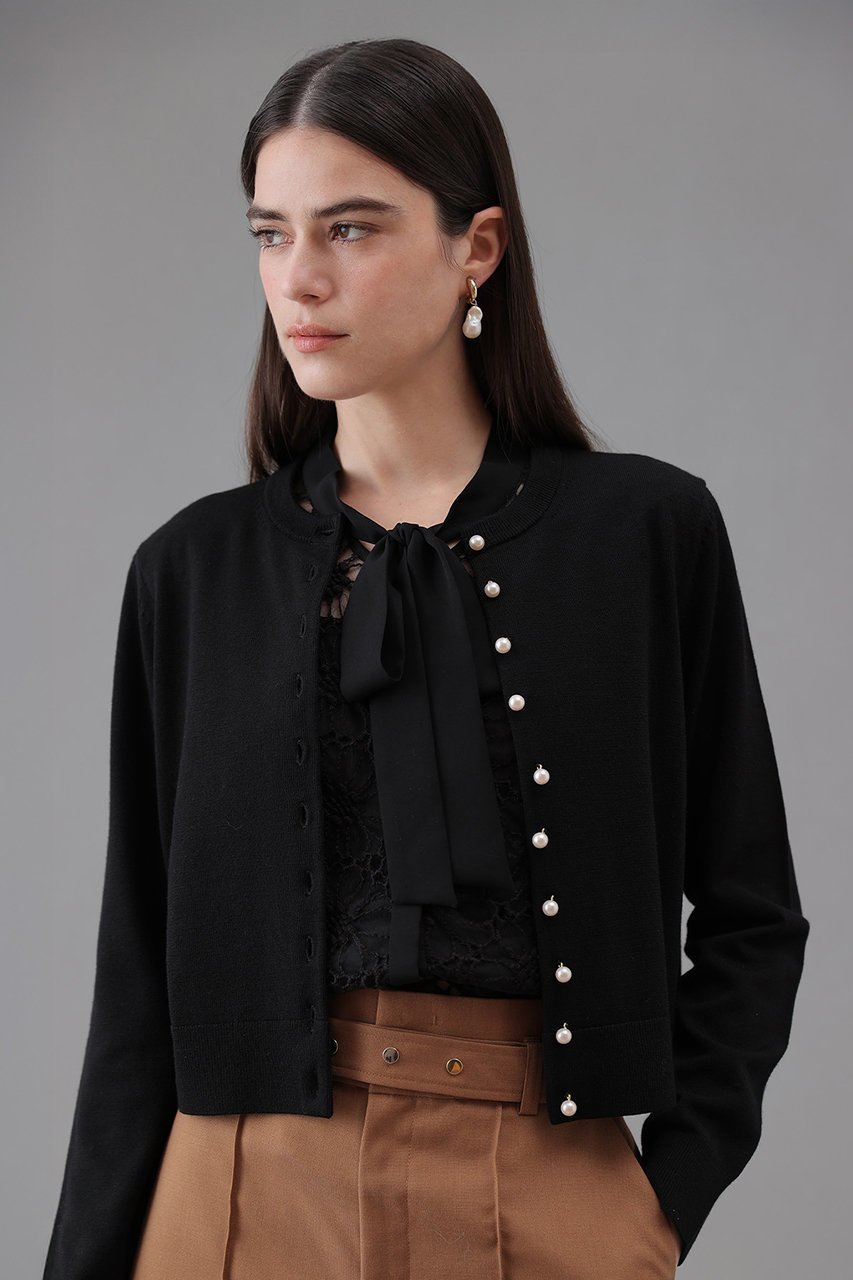 【アナイ/ANAYI】のメリノウールパール釦カーディガン 人気、トレンドファッション・服の通販 founy(ファニー) 　ファッション　Fashion　レディースファッション　Fashion for Women　トップス・カットソー　Cut & Sew Tops　ニット　Knit Tops & Sweaters　カーディガン・羽織り　Layered Style Cardigans　2026年　2026　カーディガン　Cardigan, Knitwear　ノースリーブ　Sleeveless, No-Sleeve　パール　Pearl, Pearl Accent　夏　Summer　春　Spring　S/S・春夏　SS, Spring/Summer, Warm Season　other-6|ID: prp329100004789507 ipo3291000000034845822