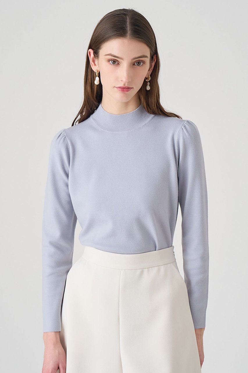 【アナイ/ANAYI】のフルニードルギャザースリーブプルオーバー 人気、トレンドファッション・服の通販 founy(ファニー) 　ファッション　Fashion　レディースファッション　Fashion for Women　トップス・カットソー　Cut & Sew Tops　ニット　Knit Tops & Sweaters　カジュアルプルオーバー・ニットトップス　Pullovers & Knit Tops / Casual Pullovers　2026年　2026　インナー　Innerwear　ギャザー　Gathered, Ruffled　コンパクト　Compact, Small Size　ジャケット　Jacket, Outerwear　ハイネック　High Neck, Mock Neck　バランス　Balance, Style Balance　ボトム　Bottoms, Lower Wear　夏　Summer　春　Spring　S/S・春夏　SS, Spring/Summer, Warm Season　other-6|ID: prp329100004789508 ipo3291000000035486680