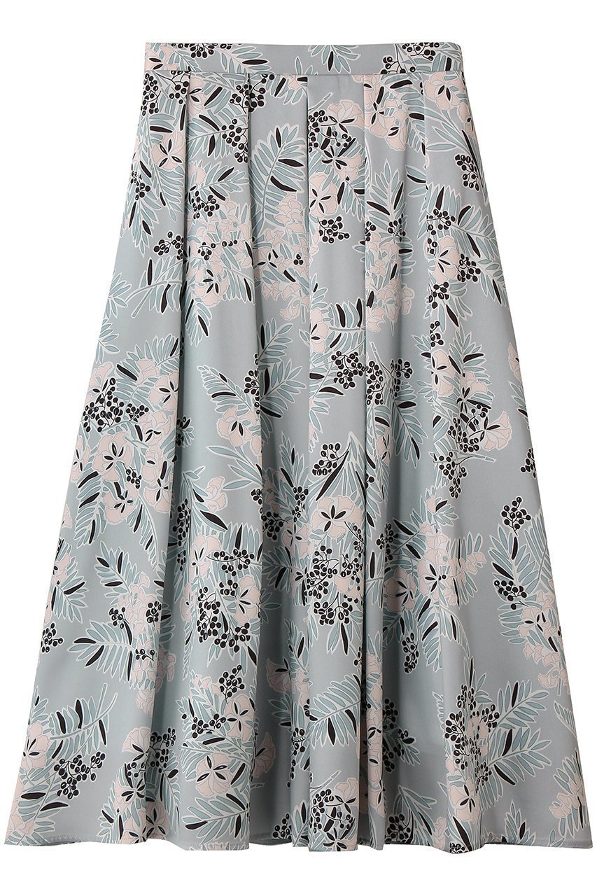 【アナイ/ANAYI】のアイシーフラワーPTタックフレアスカート 人気、トレンドファッション・服の通販 founy(ファニー) 　ファッション　Fashion　レディースファッション　Fashion for Women　スカート　Skirts　Aライン・フレアスカート　A-Line & Flared Skirts　ロングスカート　Long Skirts / Maxi & Midi Skirts　2026年　2026　エレガント 上品　Elegant　フラワー　Flower, Floral　フレア　Flare, Flared　モチーフ　Motif, Design Theme　リラックス　Relax, Relaxed Fit　リーフ　Leaf, Botanical Leaf　ロング　Long, Long-Length　夏　Summer　春　Spring　S/S・春夏　SS, Spring/Summer, Warm Season　 other-1|ID: prp329100004789510 ipo3291000000036185383