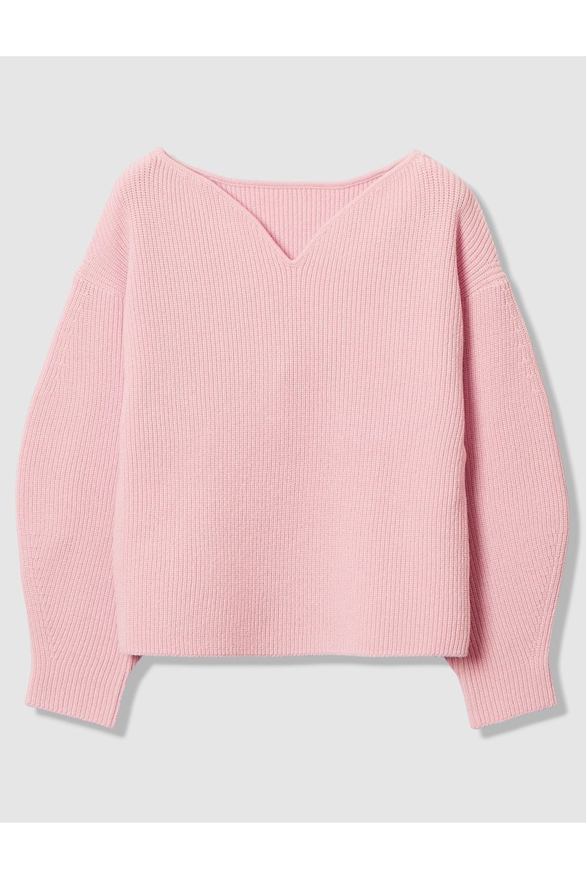 【アルアバイル/allureville】のハートネックプルオーバー インテリア・キッズ・メンズ・レディースファッション・服の通販 founy(ファニー) 　ファッション　Fashion　レディースファッション　Fashion for Women　トップス・カットソー　Cut & Sew Tops　ニット　Knit Tops & Sweaters　カジュアルプルオーバー・ニットトップス　Pullovers & Knit Tops / Casual Pullovers　2026年　2026　アクセサリー　Fashion Accessories　シンプル　Simple, Minimal　スリーブ　Sleeve, Long Sleeve / Short Sleeve　デコルテ　Décolleté, Neckline　バランス　Balance, Style Balance　再入荷　Restock / Back in Stock　夏　Summer　春　Spring　S/S・春夏　SS, Spring/Summer, Warm Season　ライトピンク|ID: prp329100004789511 ipo3291000000036185394