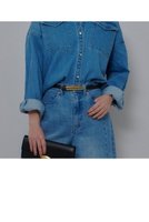 【アルアバイル/allureville】のバックレイヤードデニムシャツ 人気、トレンドファッション・服の通販 founy(ファニー) ファッション Fashion レディースファッション Fashion for Women トップス・カットソー Cut & Sew Tops シャツ・ブラウス・オフィスカジュアル Elegant Blouses & Button-Ups バッグ Bags 2026年 2026 スリーブ Sleeve, Long Sleeve / Short Sleeve デニム Denim, Jeans Material パール Pearl, Pearl Accent ロング Long, Long-Length ワーク Workwear, Utility Style エレガント 上品 Elegant 夏 Summer 春 Spring S/S・春夏 SS, Spring/Summer, Warm Season |ID:prp329100004789514
