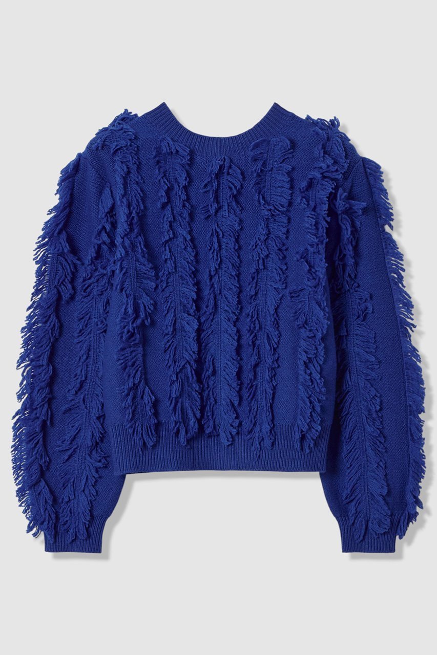 【アルアバイル/allureville】のフリンジシャギー2WAYプルオーバー インテリア・キッズ・メンズ・レディースファッション・服の通販 founy(ファニー) ファッション Fashion レディースファッション Fashion for Women トップス・カットソー Cut & Sew Tops ニット Knit Tops & Sweaters カジュアルプルオーバー・ニットトップス Pullovers & Knit Tops / Casual Pullovers 2026年 2026 カーディガン Cardigan, Knitwear フリンジ Fringe, Tassel 夏 Summer 春 Spring S/S・春夏 SS, Spring/Summer, Warm Season ブルー|ID: prp329100004789515 ipo3291000000034756637