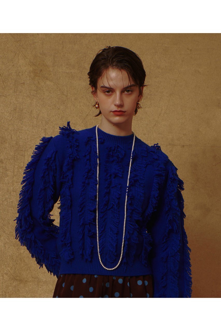 【アルアバイル/allureville】のフリンジシャギー2WAYプルオーバー 人気、トレンドファッション・服の通販 founy(ファニー) 　ファッション　Fashion　レディースファッション　Fashion for Women　トップス・カットソー　Cut & Sew Tops　ニット　Knit Tops & Sweaters　カジュアルプルオーバー・ニットトップス　Pullovers & Knit Tops / Casual Pullovers　カーディガン　Cardigan, Knitwear　フリンジ　Fringe, Tassel　other-5|ID: prp329100004789515 ipo3291000000035265271