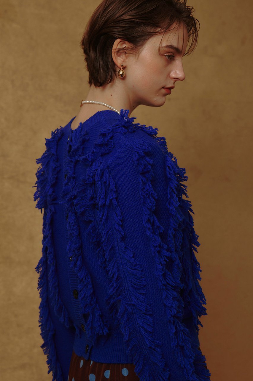 【アルアバイル/allureville】のフリンジシャギー2WAYプルオーバー 人気、トレンドファッション・服の通販 founy(ファニー) 　ファッション　Fashion　レディースファッション　Fashion for Women　トップス・カットソー　Cut & Sew Tops　ニット　Knit Tops & Sweaters　カジュアルプルオーバー・ニットトップス　Pullovers & Knit Tops / Casual Pullovers　カーディガン　Cardigan, Knitwear　フリンジ　Fringe, Tassel　other-7|ID: prp329100004789515 ipo3291000000035265273