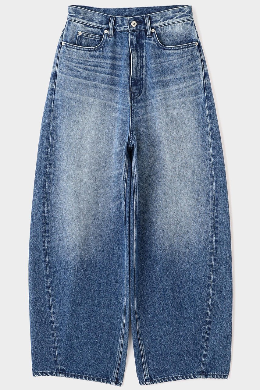 【ル フィル/LE PHIL】のバルーンシルエットデニムパンツ 人気、トレンドファッション・服の通販 founy(ファニー) 　ファッション　Fashion　レディースファッション　Fashion for Women　パンツ　Pants & Trousers　デニムパンツ・ジーンズ・美脚デニム　Denim Jeans & Pants　シンプル　Simple, Minimal　スタンダード　Standard, Basic　スニーカー　Sneakers, Trainers　デニム　Denim, Jeans Material　ハイライズ　High Rise, High Waist　バランス　Balance, Style Balance　フォルム　Silhouette, Form　フロント　Front, Front Design　 other-1|ID: prp329100004789525 ipo3291000000035539873