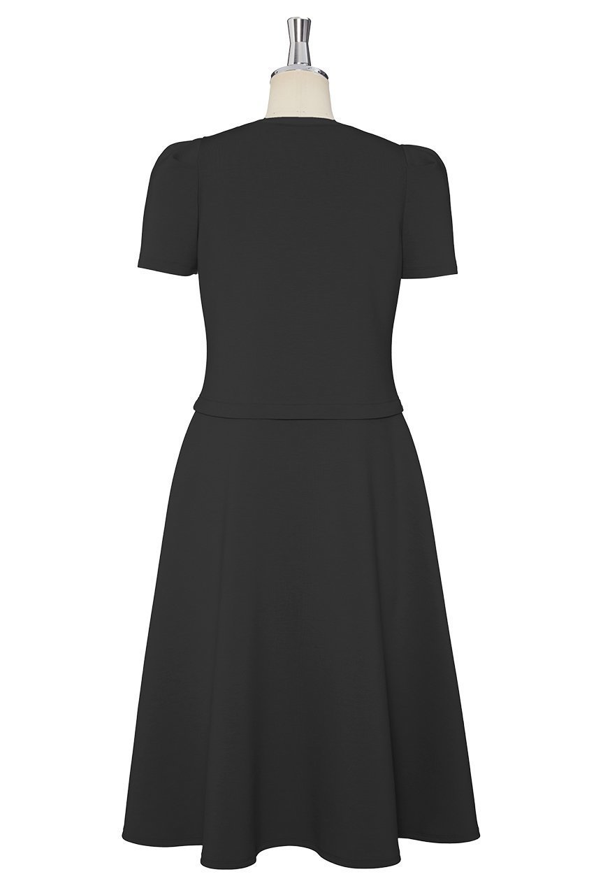 【デイジーリン/DAISY LIN】のジャージードレス“Airy Puff” 人気、トレンドファッション・服の通販 founy(ファニー) 　ファッション　Fashion　レディースファッション　Fashion for Women　ワンピース　Dresses　フォーマル・パーティードレス・結婚式用ドレス　Elegant & Casual Dresses　チュニック　Tunic Tops & Dresses　ウォッシャブル　Machine Washable　カーディガン　Cardigan, Knitwear　ストレッチ　Stretch, Stretchy Fabric　スリーブ　Sleeve, Long Sleeve / Short Sleeve　タイツ　Tights, Legwear　チュニック　Tunic, Long Top　ドレス　Dress, One-Piece　なめらか　Smooth, Silky Texture　バランス　Balance, Style Balance　フレア　Flare, Flared　冬　Winter / This Winter　エレガント 上品　Elegant　年末年始　Year-end and New Year Holidays　other-2|ID: prp329100004789526 ipo3291000000035389853