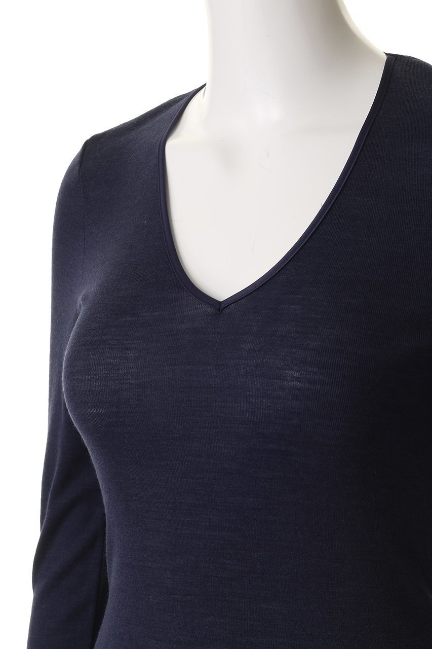 【ハンロ/HANRO】のVネック長袖プルオーバー 人気、トレンドファッション・服の通販 founy(ファニー) 　ファッション　Fashion　レディースファッション　Fashion for Women　下着・ランジェリー　Lingerie & Intimates　その他ランジェリー・インナーアイテム　Other Lingerie / Intimates　インナー　Innerwear　シルク　Silk, 100% Silk　シンプル　Simple, Minimal　ランジェリー　Lingerie, Intimate Wear　エレガント 上品　Elegant　新作・新入荷　New Arrivals / New In　長袖　Long Sleeve, Full Sleeve　other-5|ID: prp329100004791478 ipo3291000000034766222