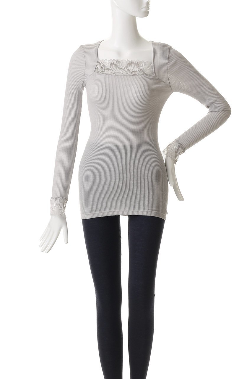 【ハンロ/HANRO】のレース付き長袖プルオーバー 人気、トレンドファッション・服の通販 founy(ファニー) 　ファッション　Fashion　レディースファッション　Fashion for Women　下着・ランジェリー　Lingerie & Intimates　その他ランジェリー・インナーアイテム　Other Lingerie / Intimates　インナー　Innerwear　シルク　Silk, 100% Silk　フィット　Fit, Slim Fit　ランジェリー　Lingerie, Intimate Wear　レース　Lace, Lace Fabric　エレガント 上品　Elegant　新作・新入荷　New Arrivals / New In　長袖　Long Sleeve, Full Sleeve　other-2|ID: prp329100004791480 ipo3291000000034766239