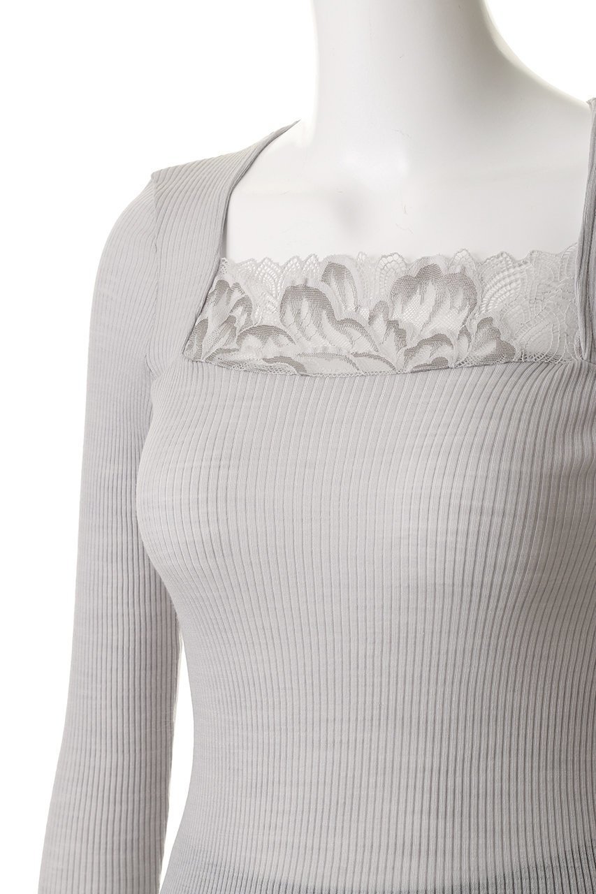 【ハンロ/HANRO】のレース付き長袖プルオーバー 人気、トレンドファッション・服の通販 founy(ファニー) 　ファッション　Fashion　レディースファッション　Fashion for Women　下着・ランジェリー　Lingerie & Intimates　その他ランジェリー・インナーアイテム　Other Lingerie / Intimates　インナー　Innerwear　シルク　Silk, 100% Silk　フィット　Fit, Slim Fit　ランジェリー　Lingerie, Intimate Wear　レース　Lace, Lace Fabric　エレガント 上品　Elegant　新作・新入荷　New Arrivals / New In　長袖　Long Sleeve, Full Sleeve　other-5|ID: prp329100004791480 ipo3291000000034766242