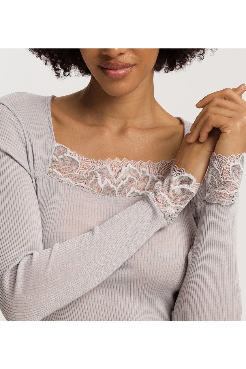 【ハンロ/HANRO】のレース付き長袖プルオーバー 人気、トレンドファッション・服の通販 founy(ファニー) 　ファッション　Fashion　レディースファッション　Fashion for Women　下着・ランジェリー　Lingerie & Intimates　その他ランジェリー・インナーアイテム　Other Lingerie / Intimates　インナー　Innerwear　シルク　Silk, 100% Silk　フィット　Fit, Slim Fit　ランジェリー　Lingerie, Intimate Wear　レース　Lace, Lace Fabric　エレガント 上品　Elegant　新作・新入荷　New Arrivals / New In　長袖　Long Sleeve, Full Sleeve　other-8|ID: prp329100004791480 ipo3291000000034766245