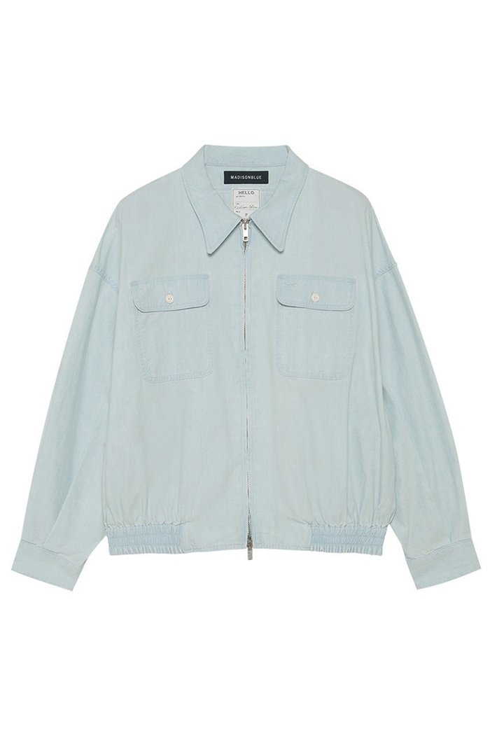 【マディソンブルー/MADISONBLUE】のHAMPTON BLOUSON CHAMBRAY(VW) ハンプトンブルゾン インテリア・キッズ・メンズ・レディースファッション・服の通販 founy(ファニー) https://founy.com/ ファッション Fashion レディースファッション Fashion for Women アウター Coat / Outerwear Collection レディースジャケット・軽アウター Jackets ブルゾンジャケット・スポーティアウター Blouson Jackets 2023年 2023 2023春夏・S/S Spring/Summer 2023 SS23 2026年 2026 シャンブレー Chambray, Denim-Like Fabric ジャケット Jacket, Outerwear ブルゾン Blouson, Bomber Jacket モダン Modern, Contemporary ヴィンテージ Vintage Style 夏 Summer 春 Spring S/S・春夏 SS, Spring/Summer, Warm Season |ID: prp329100004793067 ipo3291000000034777490