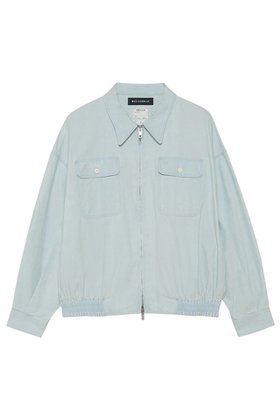 【マディソンブルー/MADISONBLUE】のHAMPTON BLOUSON CHAMBRAY(VW) ハンプトンブルゾン 人気、トレンドファッション・服の通販 founy(ファニー) ファッション Fashion レディースファッション Fashion for Women アウター Coat / Outerwear Collection レディースジャケット・軽アウター Jackets ブルゾンジャケット・スポーティアウター Blouson Jackets 2023年 2023 2023春夏・S/S Spring/Summer 2023 SS23 2026年 2026 シャンブレー Chambray, Denim-Like Fabric ジャケット Jacket, Outerwear ブルゾン Blouson, Bomber Jacket モダン Modern, Contemporary ヴィンテージ Vintage Style 夏 Summer 春 Spring S/S・春夏 SS, Spring/Summer, Warm Season |ID:prp329100004793067