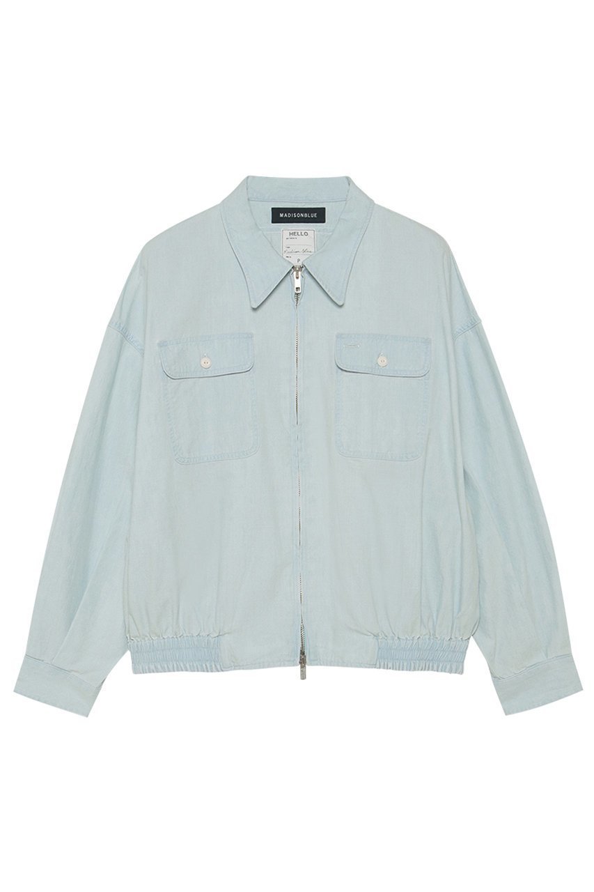 【マディソンブルー/MADISONBLUE】のHAMPTON BLOUSON CHAMBRAY(VW) ハンプトンブルゾン 人気、トレンドファッション・服の通販 founy(ファニー) 　ファッション　Fashion　レディースファッション　Fashion for Women　アウター　Coat / Outerwear Collection　レディースジャケット・軽アウター　Jackets　ブルゾンジャケット・スポーティアウター　Blouson Jackets　2023年　2023　2023春夏・S/S　Spring/Summer 2023 SS23　2026年　2026　シャンブレー　Chambray, Denim-Like Fabric　ジャケット　Jacket, Outerwear　ブルゾン　Blouson, Bomber Jacket　モダン　Modern, Contemporary　ヴィンテージ　Vintage Style　夏　Summer　春　Spring　S/S・春夏　SS, Spring/Summer, Warm Season　 other-1|ID: prp329100004793067 ipo3291000000034777490