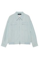 【マディソンブルー/MADISONBLUE】のHAMPTON BLOUSON CHAMBRAY(VW) ハンプトンブルゾン 人気、トレンドファッション・服の通販 founy(ファニー) ファッション Fashion レディースファッション Fashion for Women アウター Coat / Outerwear Collection レディースジャケット・軽アウター Jackets ブルゾンジャケット・スポーティアウター Blouson Jackets 2023年 2023 2023春夏・S/S Spring/Summer 2023 SS23 2026年 2026 シャンブレー Chambray, Denim-Like Fabric ジャケット Jacket, Outerwear ブルゾン Blouson, Bomber Jacket モダン Modern, Contemporary ヴィンテージ Vintage Style 夏 Summer 春 Spring S/S・春夏 SS, Spring/Summer, Warm Season |ID:prp329100004793067