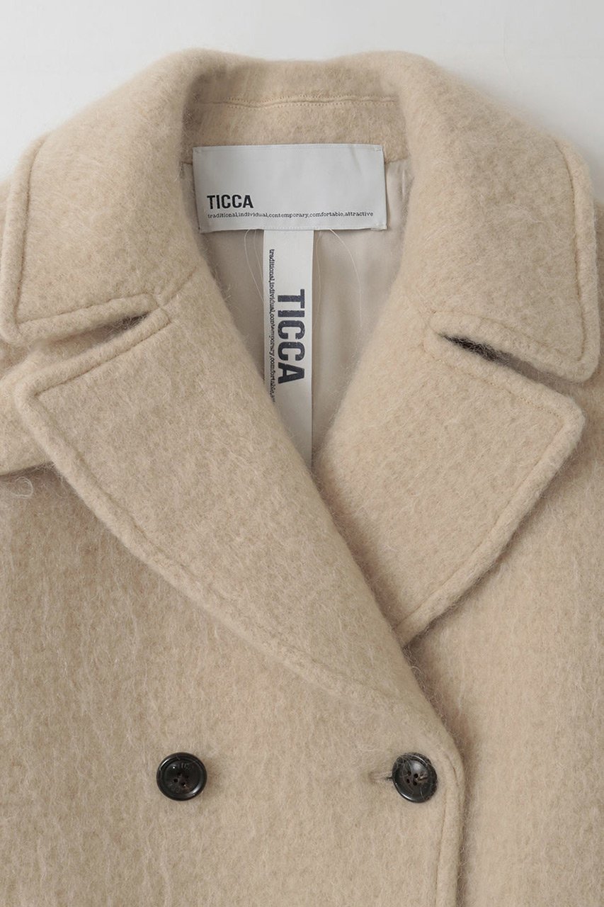 【ハー/HER.】の【12/11 12:00販売開始】TICCA 別注モヘアPコート 人気、トレンドファッション・服の通販 founy(ファニー) 　ファッション　Fashion　レディースファッション　Fashion for Women　アウター　Coat / Outerwear Collection　コート・ロングコート・ピーコート　Long Coats, Peacoats & More　Pコート　Pea Coats　ショート　Short, Short Length　人気　Popular, Best Seller　別注　Limited Edition, Custom Order　新作・新入荷　New Arrivals / New In　other-2|ID: prp329100004793068 ipo3291000000034777500