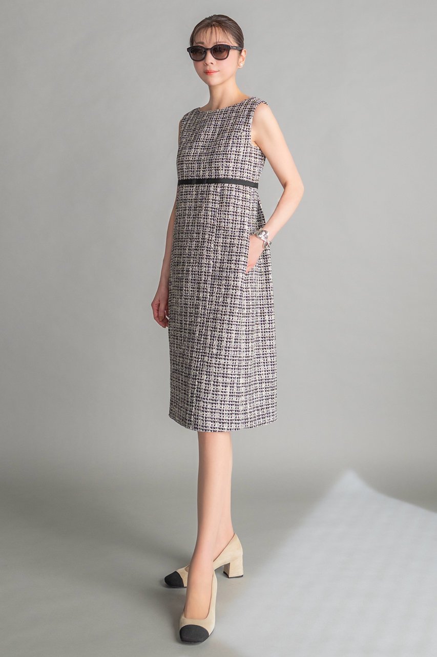 【デイジーリン/DAISY LIN】のWashable Tweed Dress “Daisy Classic” 人気、トレンドファッション・服の通販 founy(ファニー) 　ファッション　Fashion　レディースファッション　Fashion for Women　ワンピース　Dresses　フォーマル・パーティードレス・結婚式用ドレス　Elegant & Casual Dresses　チュニック　Tunic Tops & Dresses　ウォッシャブル　Machine Washable　エレガント 上品　Elegant　洗える　Machine Washable　クラシカル　Classical, Vintage-Inspired　チュニック　Tunic, Long Top　ツイード　Twill, Twill Weave　ドレス　Dress, One-Piece　定番　Standard, Basic Item　フロント　Front, Front Design　ボックス　Boxy, Box Shape　新作・新入荷　New Arrivals / New In　other-7|ID: prp329100004793070 ipo3291000000034777521
