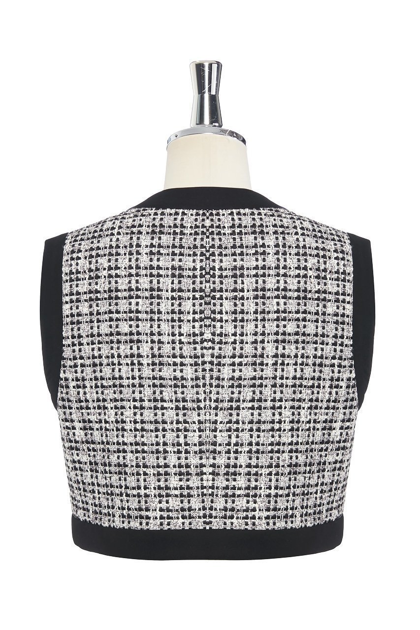 【デイジーリン/DAISY LIN】のWashable Tweed “Stylish Vest” 人気、トレンドファッション・服の通販 founy(ファニー) ファッション Fashion レディースファッション Fashion for Women アウター Coat / Outerwear Collection レディースジャケット・軽アウター Jackets エレガント 上品 Elegant 洗える Machine Washable クラシカル Classical, Vintage-Inspired ショート Short, Short Length ジャケット Jacket, Outerwear スタイリッシュ Stylish, Fashionable ツイード Twill, Twill Weave 定番 Standard, Basic Item ベスト Vest, Waistcoat ボックス Boxy, Box Shape モダン Modern, Contemporary 新作・新入荷 New Arrivals / New In other-2|ID: prp329100004793071 ipo3291000000034777525