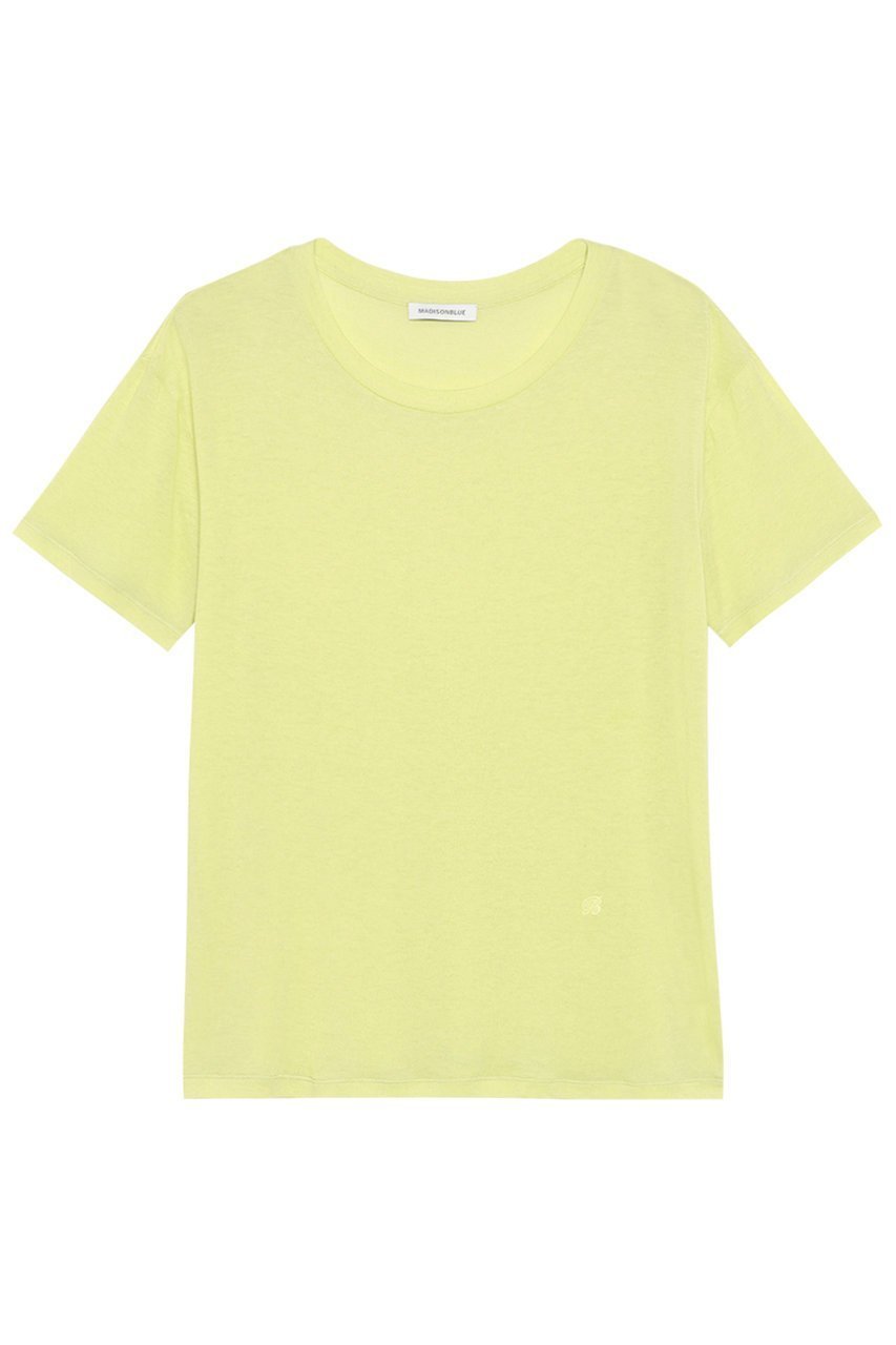 【マディソンブルー/MADISONBLUE】のLOOSE FIT H/S TEE ルーズフィットTシャツ インテリア・キッズ・メンズ・レディースファッション・服の通販 founy(ファニー) ファッション Fashion レディースファッション Fashion for Women トップス・カットソー Cut & Sew Tops シャツ・ブラウス・オフィスカジュアル Elegant Blouses & Button-Ups ロングTシャツ・Tシャツ Longline T-Shirts & Tees カットソー・ベーシックTシャツ Cut-and-Sewn Tops / Stretch Tees & Basics 2026年 2026 おすすめ Recommended / Our Picks なめらか Smooth, Silky Texture カシュクール Wrap Design ショート Short, Short Length シルク Silk, 100% Silk スリーブ Sleeve, Long Sleeve / Short Sleeve ハーフ Half, Half-Length ルーズ Loose, Oversized 夏 Summer 春 Spring S/S・春夏 SS, Spring/Summer, Warm Season イエロー|ID: prp329100004793073 ipo3291000000034777545