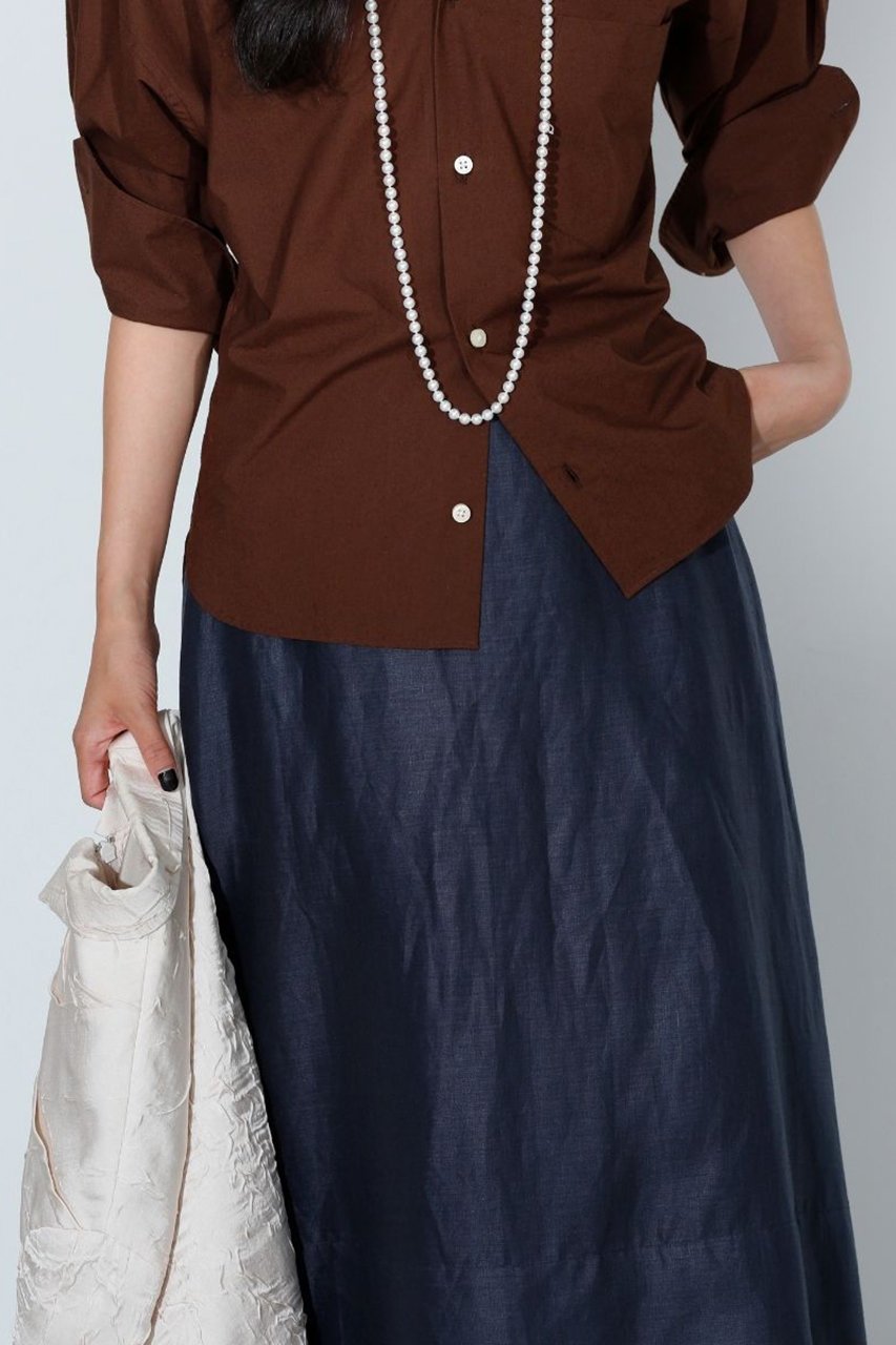 【マディソンブルー/MADISONBLUE】のMI-MOLLET FLARE SKIRT LINEN リネンミモレスカート 人気、トレンドファッション・服の通販 founy(ファニー) 　ファッション　Fashion　レディースファッション　Fashion for Women　スカート　Skirts　2026年　2026　ドレープ　Drape, Draping Fabric　フレア　Flare, Flared　リネン　Linen, Linen Fabric　エレガント 上品　Elegant　夏　Summer　春　Spring　S/S・春夏　SS, Spring/Summer, Warm Season　other-8|ID: prp329100004793074 ipo3291000000035165200