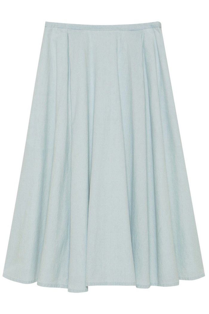 【マディソンブルー/MADISONBLUE】のPUFF KNEE LENGTH SK CHAMBRAY(VW) シャンブレースカート インテリア・キッズ・メンズ・レディースファッション・服の通販 founy(ファニー) https://founy.com/ ファッション Fashion レディースファッション Fashion for Women スカート Skirts 2026年 2026 アシンメトリー Asymmetrical Style ギャザー Gathered, Ruffled シャンブレー Chambray, Denim-Like Fabric フレア Flare, Flared 夏 Summer 春 Spring S/S・春夏 SS, Spring/Summer, Warm Season |ID: prp329100004793076 ipo3291000000036156268