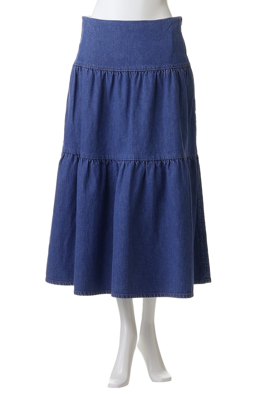 【マディソンブルー/MADISONBLUE】のTIERED SKIRT DENIM デニムティアードスカート 人気、トレンドファッション・服の通販 founy(ファニー) 　ファッション　Fashion　レディースファッション　Fashion for Women　スカート　Skirts　ティアードスカート　Tiered Skirts　2026年　2026　ティアード　Tiered, Tiered Style　ティアードスカート　Tiered Skirt, Flounced Skirt　デニム　Denim, Jeans Material　夏　Summer　春　Spring　S/S・春夏　SS, Spring/Summer, Warm Season　other-2|ID: prp329100004793077 ipo3291000000036156290