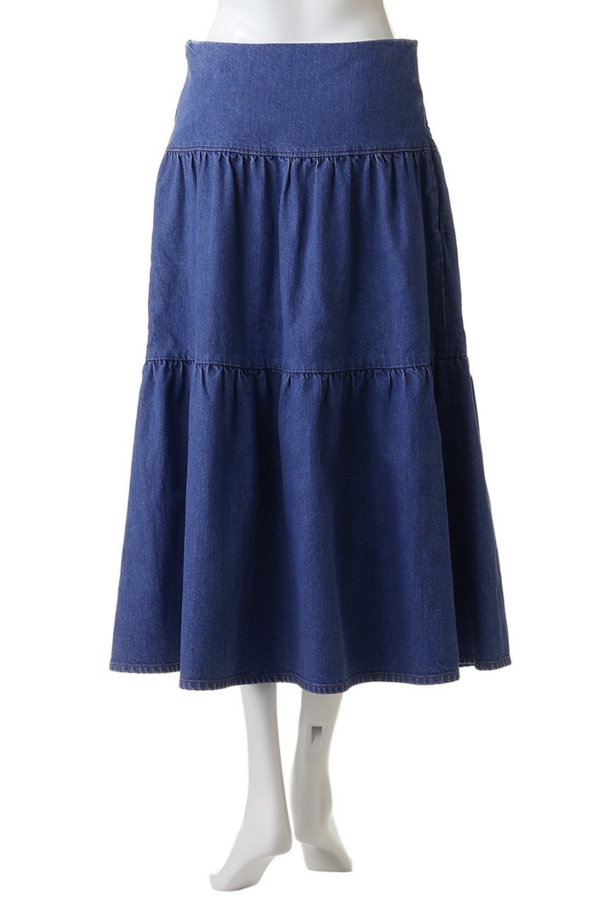 【マディソンブルー/MADISONBLUE】のTIERED SKIRT DENIM デニムティアードスカート 人気、トレンドファッション・服の通販 founy(ファニー) 　ファッション　Fashion　レディースファッション　Fashion for Women　スカート　Skirts　ティアードスカート　Tiered Skirts　2026年　2026　ティアード　Tiered, Tiered Style　ティアードスカート　Tiered Skirt, Flounced Skirt　デニム　Denim, Jeans Material　夏　Summer　春　Spring　S/S・春夏　SS, Spring/Summer, Warm Season　other-4|ID: prp329100004793077 ipo3291000000036156293