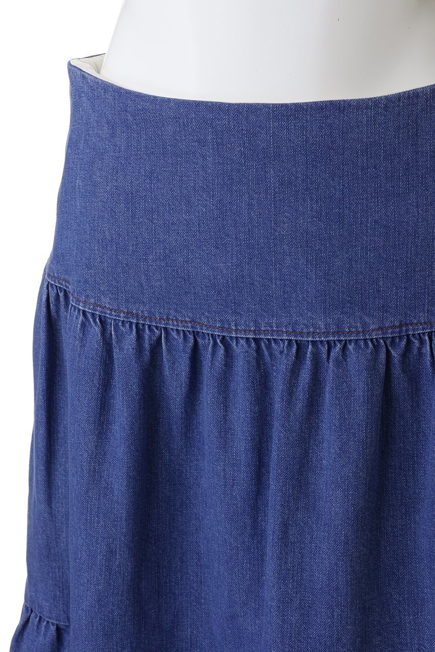 【マディソンブルー/MADISONBLUE】のTIERED SKIRT DENIM デニムティアードスカート 人気、トレンドファッション・服の通販 founy(ファニー) 　ファッション　Fashion　レディースファッション　Fashion for Women　スカート　Skirts　ティアードスカート　Tiered Skirts　2026年　2026　ティアード　Tiered, Tiered Style　ティアードスカート　Tiered Skirt, Flounced Skirt　デニム　Denim, Jeans Material　夏　Summer　春　Spring　S/S・春夏　SS, Spring/Summer, Warm Season　other-5|ID: prp329100004793077 ipo3291000000036156294