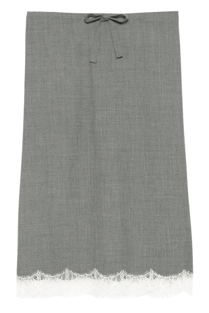 【マディソンブルー/MADISONBLUE】のMIDDLE SKIRT LACE PE/W レースミドルスカート インテリア・キッズ・メンズ・レディースファッション・服の通販 founy(ファニー) 　ファッション　Fashion　レディースファッション　Fashion for Women　スカート　Skirts　2026年　2026　ウォッシャブル　Machine Washable　スピンドル　Spindle, Drawcord　フィット　Fit, Slim Fit　フェミニン　Feminine, Girly　フォーマル　Formal, Dressy　ラウンド　Round, Round Neck　レース　Lace, Lace Fabric　エレガント 上品　Elegant　夏　Summer　春　Spring　S/S・春夏　SS, Spring/Summer, Warm Season　グレー|ID: prp329100004793079 ipo3291000000035805220