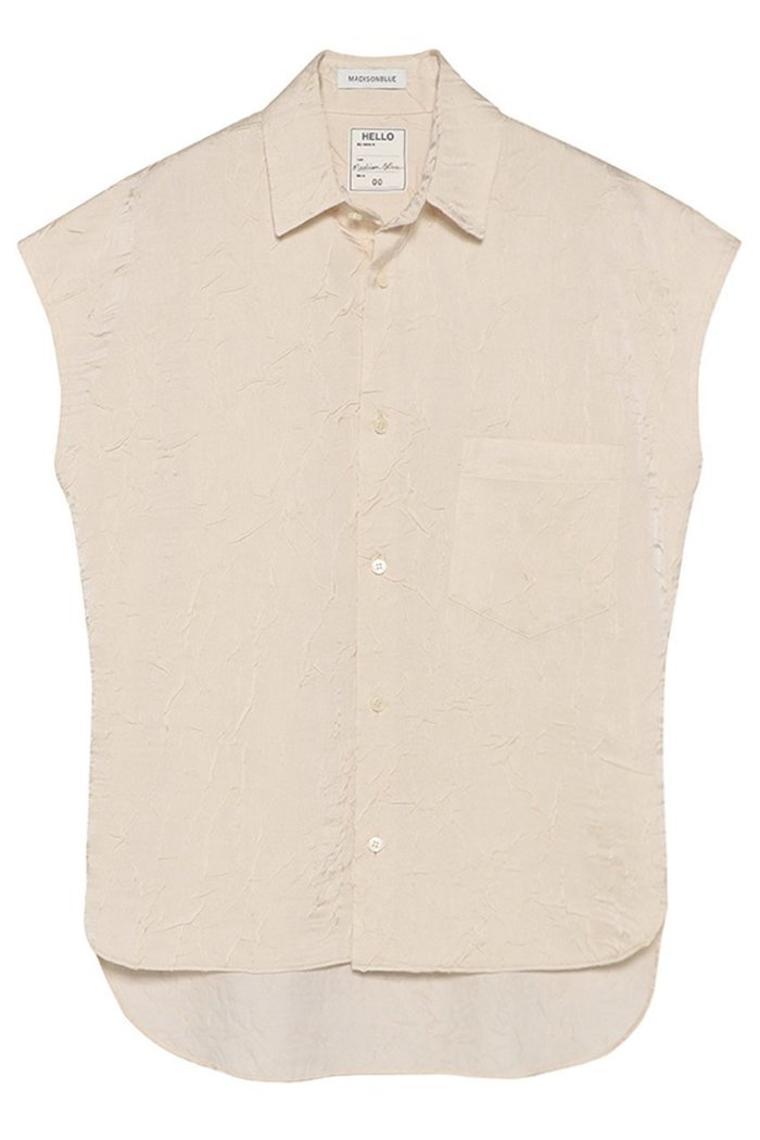 【マディソンブルー/MADISONBLUE】のJ.BRADLEY SLEEVELESS SHIRT SATIN サテンスリーブレスシャツ インテリア・キッズ・メンズ・レディースファッション・服の通販 founy(ファニー) https://founy.com/ ファッション Fashion レディースファッション Fashion for Women トップス・カットソー Cut & Sew Tops シャツ・ブラウス・オフィスカジュアル Elegant Blouses & Button-Ups 2026年 2026 サテン Satin, Glossy Fabric ショート Short, Short Length スリーブ Sleeve, Long Sleeve / Short Sleeve ドレープ Drape, Draping Fabric ノースリーブ Sleeveless, No-Sleeve フレンチ French, French Style ボンディング Bonding, Bonded Fabric ワッシャー Washer, Crinkled Finish エレガント 上品 Elegant 夏 Summer 定番 Standard, Basic Item 春 Spring S/S・春夏 SS, Spring/Summer, Warm Season |ID: prp329100004793083 ipo3291000000034777608