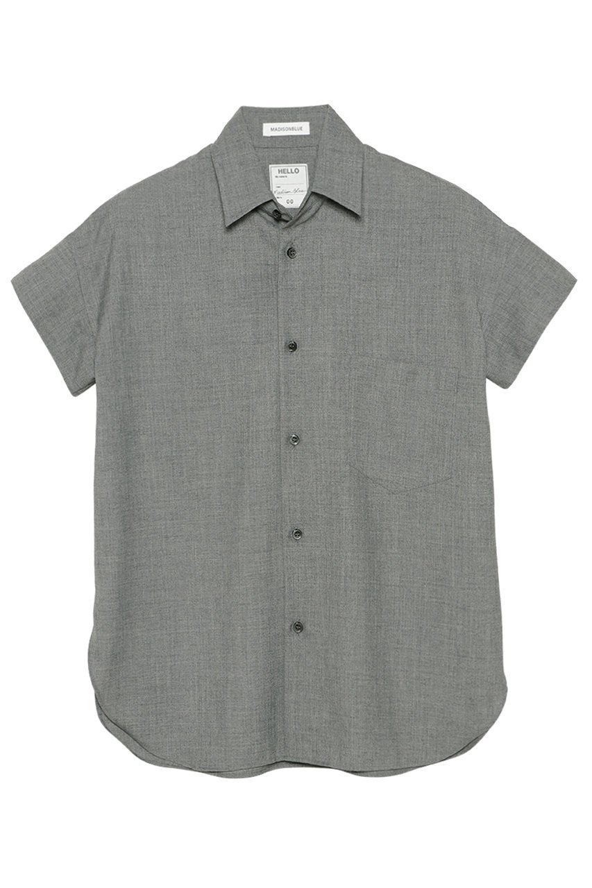 【マディソンブルー/MADISONBLUE】のJ.BRADLEY NARROW H/S SHIRT PE/W ナローシャツ インテリア・キッズ・メンズ・レディースファッション・服の通販 founy(ファニー) 　ファッション　Fashion　レディースファッション　Fashion for Women　トップス・カットソー　Cut & Sew Tops　シャツ・ブラウス・オフィスカジュアル　Elegant Blouses & Button-Ups　2026年　2026　ウォッシャブル　Machine Washable　スリーブ　Sleeve, Long Sleeve / Short Sleeve　フォーマル　Formal, Dressy　ロング　Long, Long-Length　エレガント 上品　Elegant　夏　Summer　春　Spring　S/S・春夏　SS, Spring/Summer, Warm Season　グレー|ID: prp329100004793084 ipo3291000000035805258